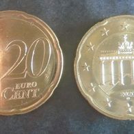 Münze Deutschland: 20 Euro Cent 2020 - D - Vorzüglich