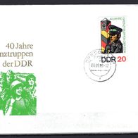 DDR 1986 40 Jahre Grenztruppen FDC MiNr. 3048 gestempelt