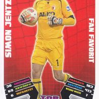 FC Augsburg Topps Match Attax Trading Card 2012 Simon Jentzsch Nr.451 Fan Favorit
