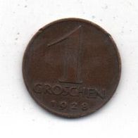 Münze Österreich 1 Groschen 1928