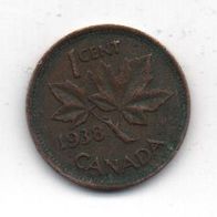 Münze Canada 1 Cent 1938