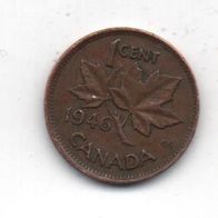 Münze Canada 1 Cent 1946