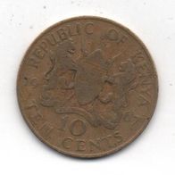 Münze Kenya 10 Cent 1967