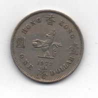 Münze Hong Kong 1 Dollar 1972