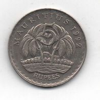 Münze Mauritius 5 Rupees 1992