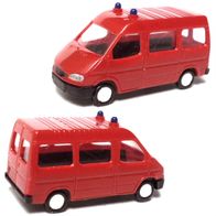 Ford Transit IV ´95, Bus mit Hochdach, rot, Feuerwehr, gesupert, Ep5, Rietze