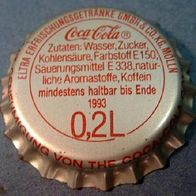 0,2 Liter Coca-Cola Kronkorken aus Mölln 1993 Kronenkorken Deckel neu in unbenutzt