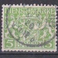 Bayern Dienstmarke 1916/20, Nr.17, gestempelt, MW 1,00€