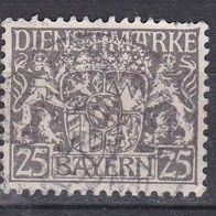 Bayern Dienstmarke 1916/20, Nr.21, gestempelt, MW 0,80€