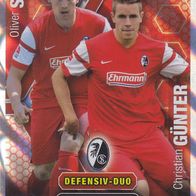 SC Freiburg Topps Match Attax Trading Card 2014 Oliver Sorg & Christian Günter Nr.108