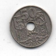 Münze Spanien 50 Centimos 1963