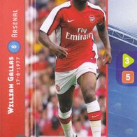 Arsenal London Panini Trading Card Champions League 2008 William Gallas Nr.58