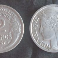 Münze Frankreich Alt: 2 Franc 1947 - B
