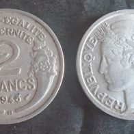 Münze Frankreich Alt: 2 Franc 1948 - B
