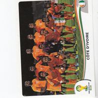 Panini Fussball WM 2014 Mannschaftsbild Elfenbeinküste Nr 223