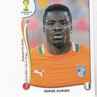 Panini Fussball WM 2014 Serge Aurier Elfenbeinküste Nr 226