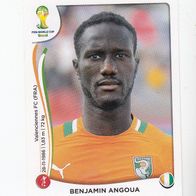 Panini Fussball WM 2014 Benjamin Angoua Elfenbeinküste Nr 229