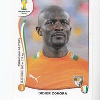 Panini Fussball WM 2014 Didier Zokora Elfenbeinküste Nr 230