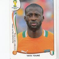 Panini Fussball WM 2014 Yaya Toure Elfenbeinküste Nr 231