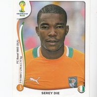 Panini Fussball WM 2014 Serey Die Elfenbeinküste Nr 234