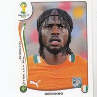 Panini Fussball WM 2014 Gervinho Elfenbeinküste Nr 236