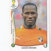 Panini Fussball WM 2014 Didier Drogba Elfenbeinküste Nr 240