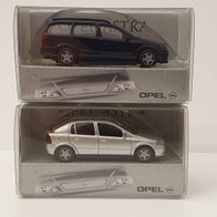 Wiking 2 Werbemodelle Opel Astra (2) + (3) OVP