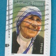 USA 2010 Mi.4642 Mutter Teresa gest. Marke auf Papier gest.