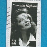 USA 2010 Mi.4619 Hollywood Legende Katharine Hepburn gest. Marke auf Papier gest.