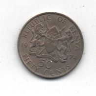 Münze Kenya 50 Cent 1974
