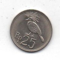 Münze Indonesien 25 Rupiah 1971.