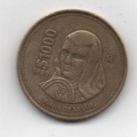 Münze Mexico 1000 Pesos 1989
