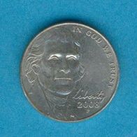 USA 5 Cents 2008 P
