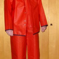 Grundens Regenanzug Regenjacke Regenlatzhose Gr. L orange NEU