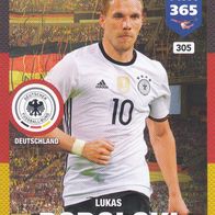 Panini Trading Card Fifa 365 Jahr 2017 Lukas Podolski aus Deutschland Nr.305