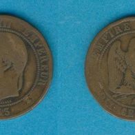 Frankreich 10 Centimes 1863