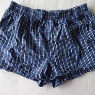 Boxer Shorts blau Baumwolle kariert Maße s. Text Wohl Gr. L