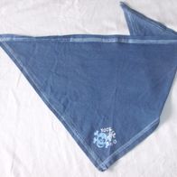 Leichtes Dreiecks-tuch Halstuch dunkelblau ROCK LIFE Motiv zum binden