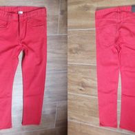 1674 / Jeans für Jungen Gr.170 H&M Slim Denim rot