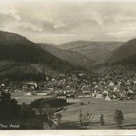 alte AK Tabarz, Thüringer Wald 1936, Blick auf den Ort