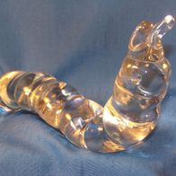 Alte, massive, handgeformte Murano Glas-Figur - " Raupe "