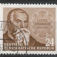 400. Todestag von Lucas Cranach MNR 384 GS gestempelt