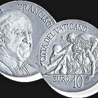 Vatikan Silber Proof 10 Euro 2014 "48. Welttag der Sozialen Kommunikation" Franziskus