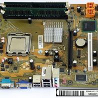 Mainboard Fujitsu D2840 (Esprimo P2540), Intel E5700 2x3,0 GHz, 4 GB DDR2 Ram