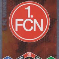 1. FC Nürnberg Topps Match Attax Trading Card 2010 Vereinslogo Nr.338