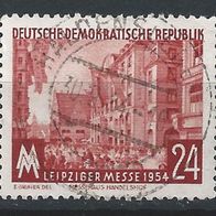Leipziger Herbstmesse 1954 MNR 433 OS gestempelt