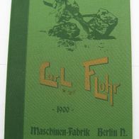 Carl Flohr Maschinen-Fabrik Berlin N. - Nachdruck der Originalausgabe von 1900