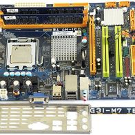 Mainboard Biostar G31-M7 TE, Intel Q6600 4x2,4 GHz, 4 GB DDR2-Ram
