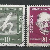 100. Geburtstag Max Planck MNR 626-27 OS gestempelt