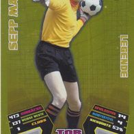 Bayern München Topps Match Attax Trading Card 2012 Sepp Maier Nr.526 Gold Legende